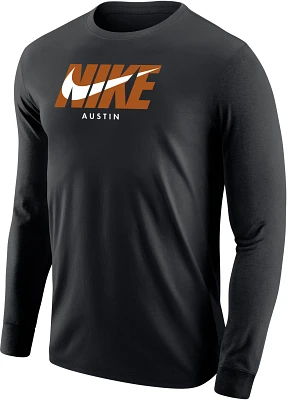 Nike Men's Texas Longhorns Austin Black City 3.0 Long Sleeve T-Shirt