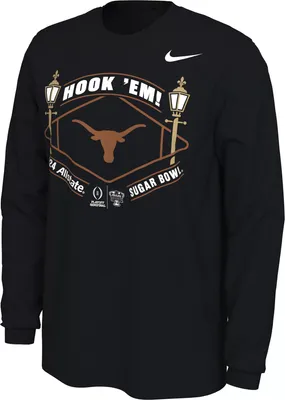 Nike Men's 2023-24 College Football Playoff Sugar Bowl Bound Texas Longhorns Long Sleeve Mantra T-Shirt