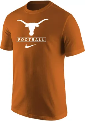 Nike Men's Texas Longhorns Burnt Orange Football Core Cotton T-Shirt