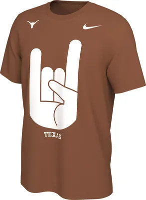 Nike Men's Texas Longhorns Burnt Orange Hook 'Em Core Cotton T-Shirt