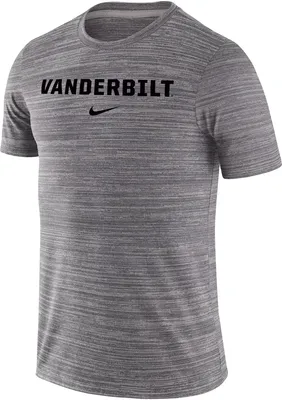 Nike Men's Vanderbilt Commodores Black Dri-FIT Velocity Football Team Issue T-Shirt