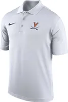 Nike Men's Virginia Cavaliers White Dri-FIT Woven Polo