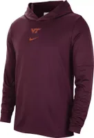 Nike Men's Virginia Tech Hokies Maroon Dri-FIT Football Team Issue Long Sleeve T-Shirt