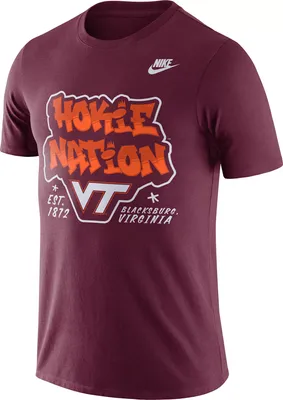 Nike Men's Virginia Tech Hokies Maroon Long Sleeve T-Shirt