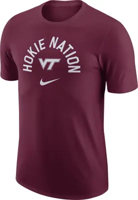 Nike Men's Virginia Tech Hokies Maroon University Arch Logo T-Shirt