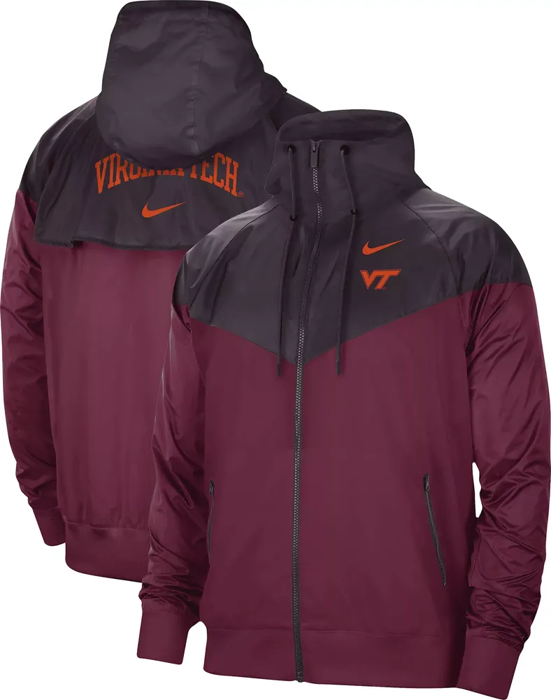 Nike Men's Virginia Tech Hokies Maroon Windrunner Jacket