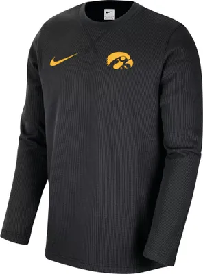 Nike Men's Iowa Hawkeyes Black Dri-FIT Crew Long Sleeve T-Shirt