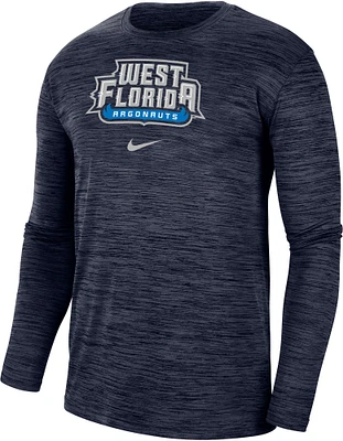 Nike Men's West Florida Argonauts Royal Blue Dri-FIT Velocity Football Team Issue T-Shirt