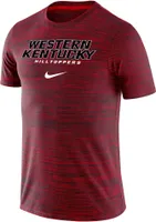 Nike Men's Western Kentucky Hilltoppers Red Dri-FIT Velocity Football Team Issue T-Shirt