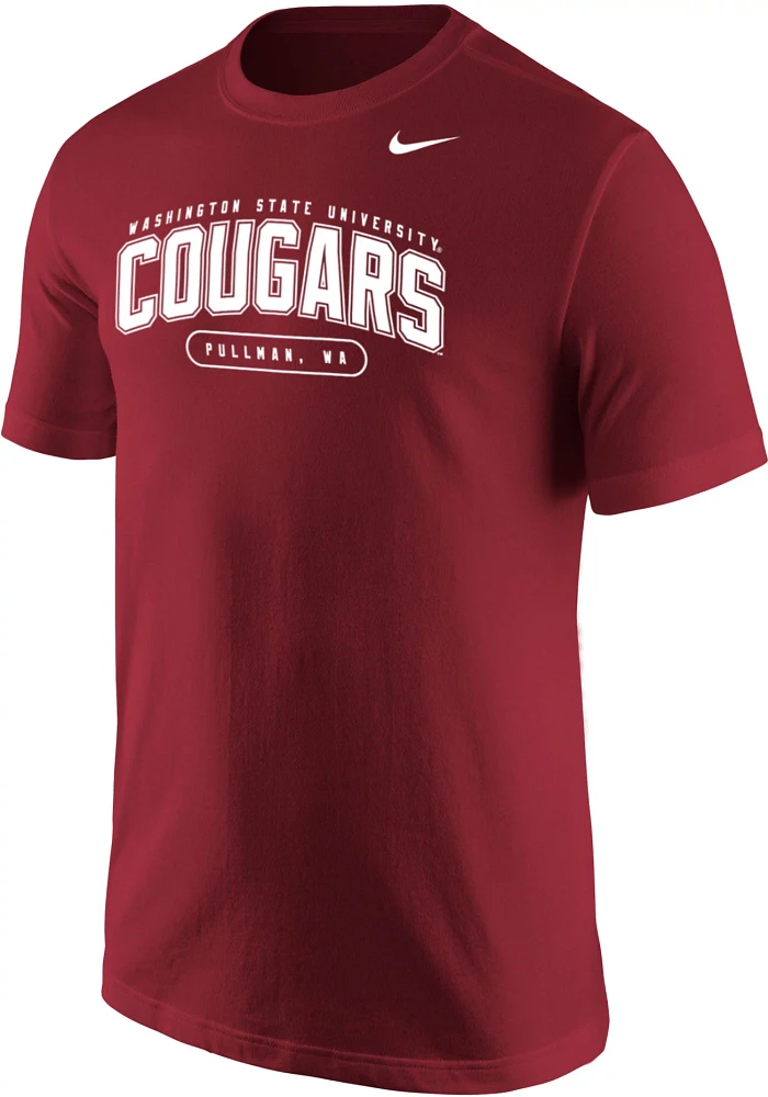 Nike Men's Washington State Cougars Crimson Core Cotton T-Shirt