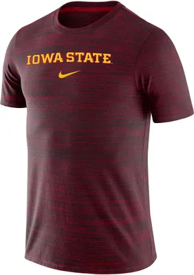 Nike Men's Iowa State Cyclones Cardinal Dri-FIT Velocity Football Team Issue T-Shirt