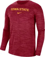 Nike Men's Iowa State Cyclones Cardinal Dri-FIT Velocity Football Team Issue T-Shirt