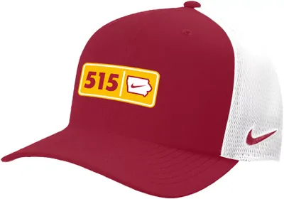 Nike Men's Iowa State Cyclones Cardinal 515 Area Code Classic99 Trucker Hat