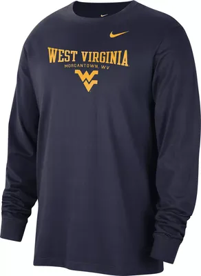 Nike Men's West Virginia Mountaineers Navy Long Sleeve T-Shirt