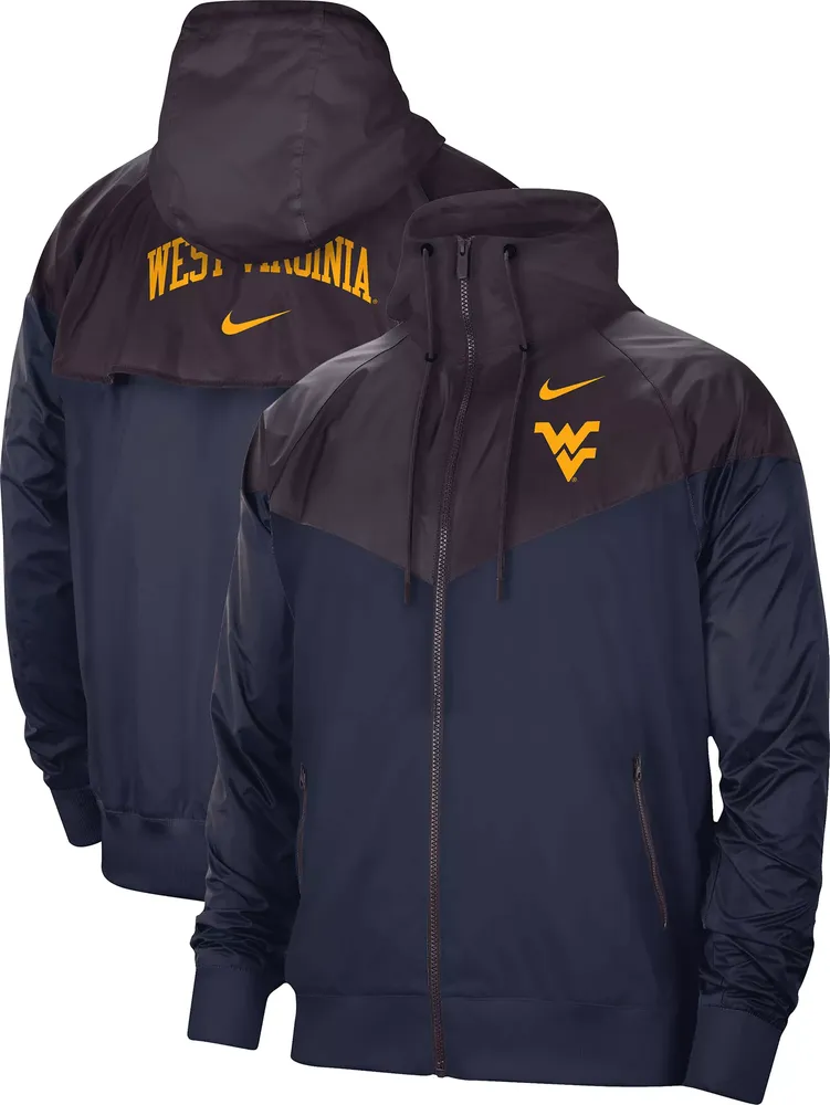 Nike Men's West Virginia Mountaineers Navy Windrunner Jacket