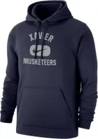 Nike Men's Xavier Musketeers Blue Club Fleece Pill Swoosh Pullover Hoodie