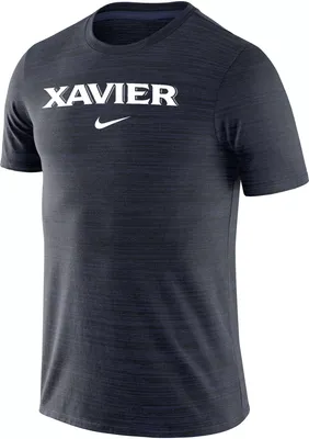 Nike Men's Xavier Musketeers Blue Dri-FIT Velocity Football Team Issue T-Shirt