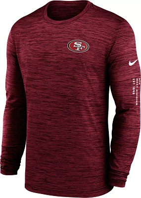 Nike Men's San Francisco 49ers Sideline Alt Red Velocity Long Sleeve T-Shirt