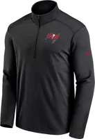 Nike Men's Tampa Bay Buccaneers Logo Pacer Black Half-Zip Pullover