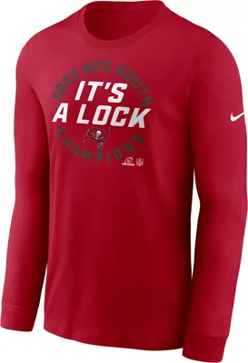 Nike Men's Tampa Bay Buccaneers 2023 NFC South Division Champions Locker Room Long Sleeve T-Shirt