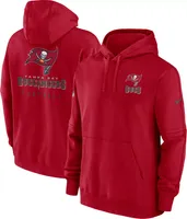 Nike Men's Tampa Bay Buccaneers 2023 Sideline Club Red Pullover Hoodie