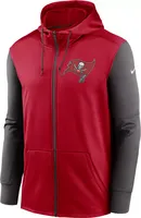 Nike Men's Tampa Bay Buccaneers Therma-FIT Color Block Red Full-Zip Hoodie