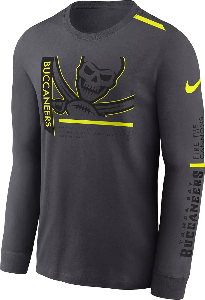 Nike Men's Tampa Bay Buccaneers 2023 Volt Dri-FIT Anthracite Long Sleeve T-Shirt