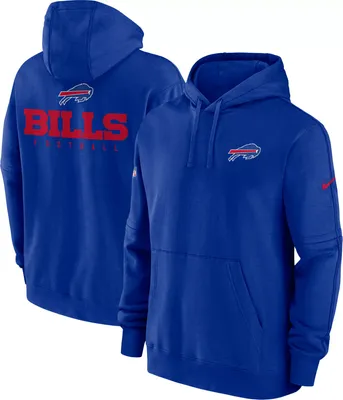 Nike Men's Buffalo Bills 2023 Sideline Club Royal Pullover Hoodie