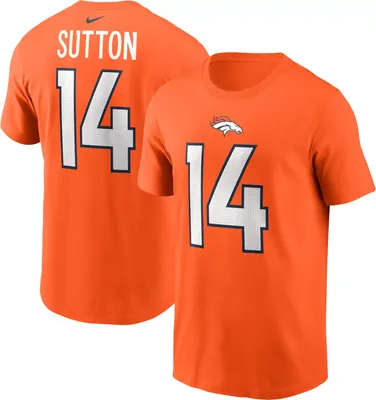 Nike Men's Denver Broncos Courtland Sutton #14 Orange T-Shirt