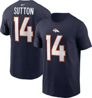 Nike Men's Denver Broncos Courtland Sutton #14 Navy T-Shirt