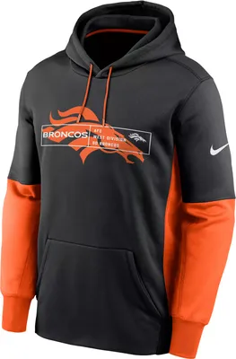 Nike Men's Denver Broncos Overlap Black Pullover Hoodie