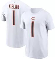 Nike Men's Chicago Bears Justin Fields #1 White T-Shirt