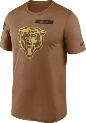 Nike Men's Chicago Bears 2023 Salute to Service Brown Legend T-Shirt