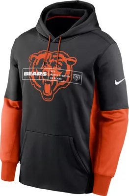 Nike Men's Chicago Bears Overlap Black Pullover Hoodie