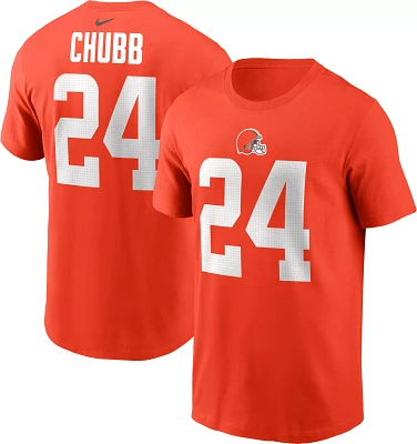 Nike Men's Cleveland Browns Nick Chubb #24 Orange T-Shirt