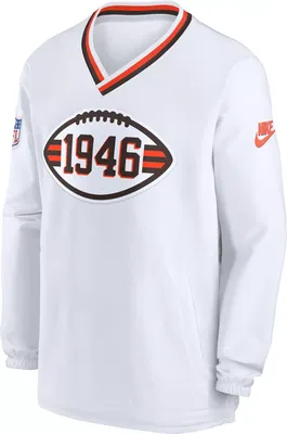 Nike Men's Cleveland Browns 2023 Sideline Alternate White Wind Jacket