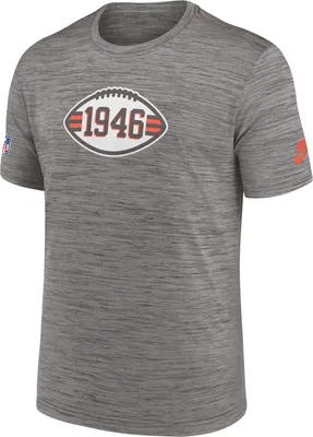 Nike Men's Cleveland Browns Sideline Alt Dark Grey Heather Velocity T-Shirt