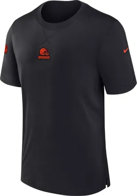 Nike Men's Cleveland Browns Sideline Player Black T-Shirt