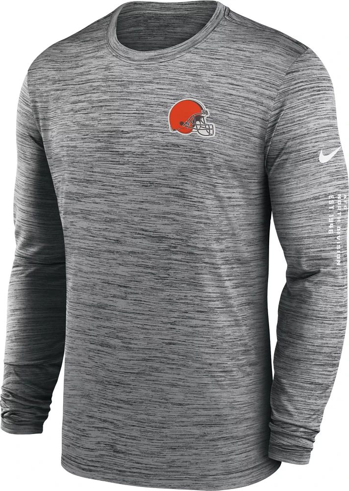 Nike Men's Cleveland Browns Sideline Alt Anthracite Velocity Long Sleeve T-Shirt