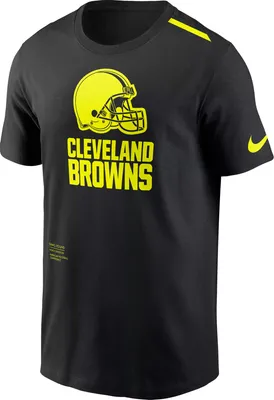 Nike Men's Cleveland Browns 2023 Volt Black T-Shirt