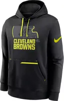 Nike Men's Cleveland Browns 2023 Volt Black Pullover Hoodie