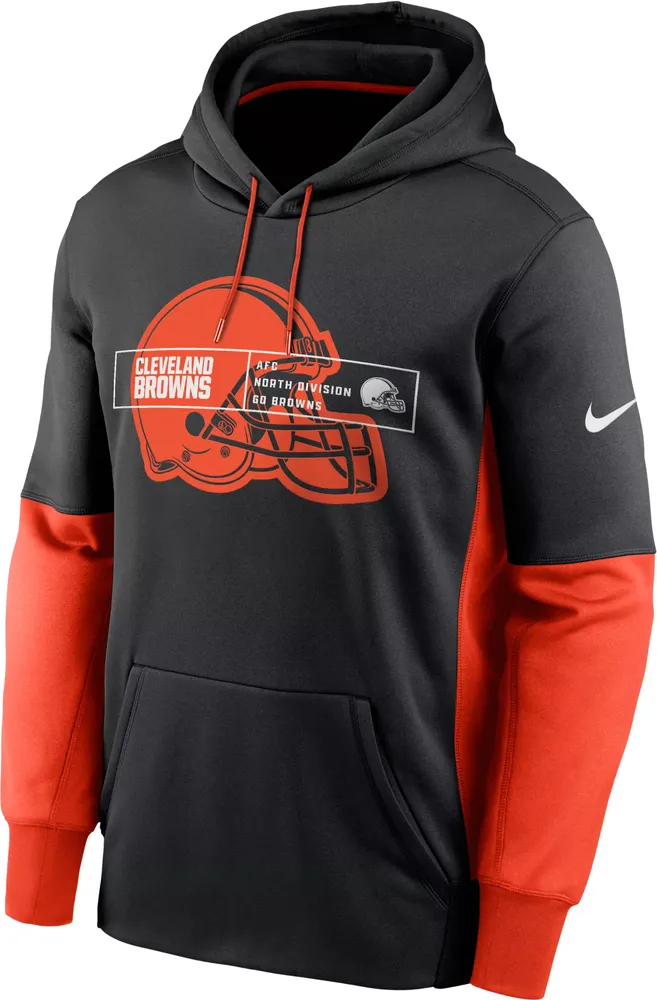 Nike Men's Cleveland Browns Overlap Black Pullover Hoodie