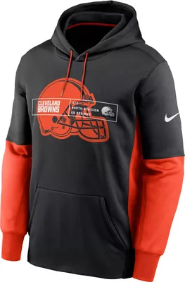 Nike Men's Cleveland Browns Overlap Black Pullover Hoodie