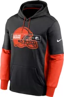 Nike Men's Cleveland Browns Overlap Black Pullover Hoodie