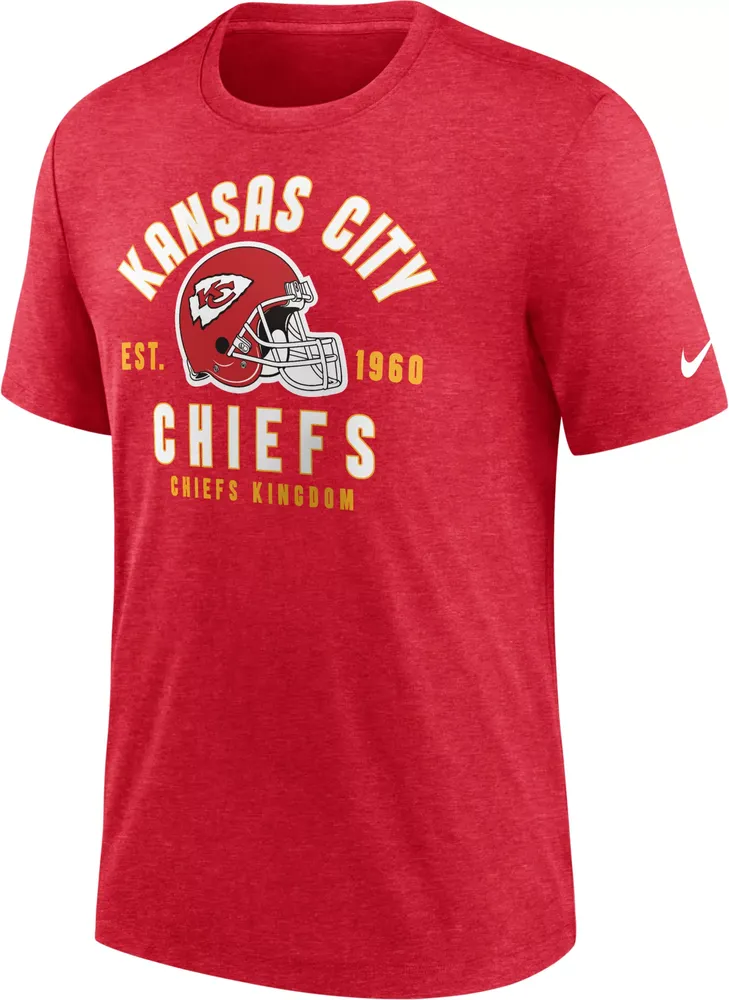 Nike Men's Kansas City Chiefs Blitz Stacked Red T-Shirt