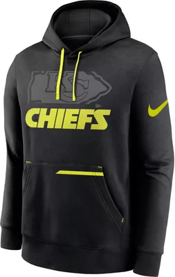 Nike Men's Kansas City Chiefs 2023 Volt Black Pullover Hoodie