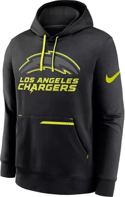 Nike Men's Los Angeles Chargers 2023 Volt Black Pullover Hoodie