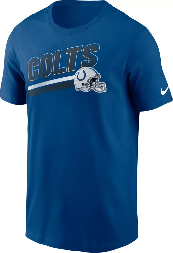 Nike Men's Indianapolis Colts Blitz Helmet Blue T-Shirt