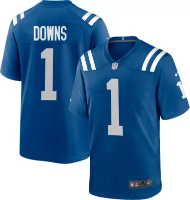 Nike Men's Indianapolis Colts Josh Downs #1 Blue Game Jersey