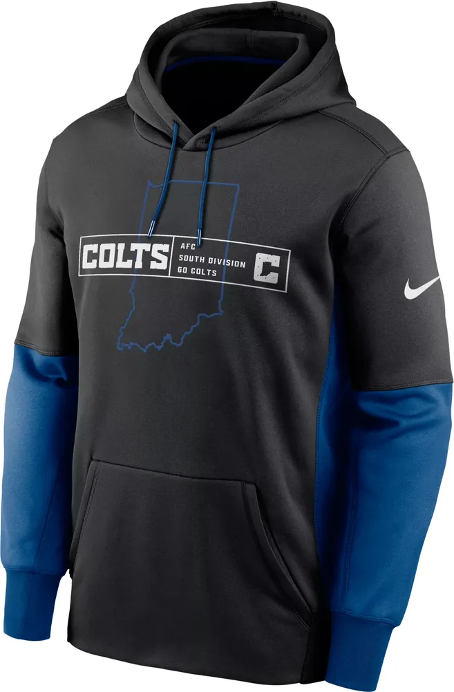 Nike Men's Indianapolis Colts Overlap Black Pullover Hoodie